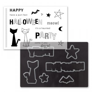 Cats & Bats Cardmaking Stamp Set + dies