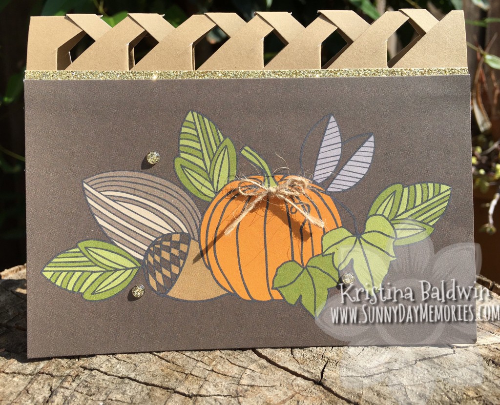 Pumpkin Lattice Card