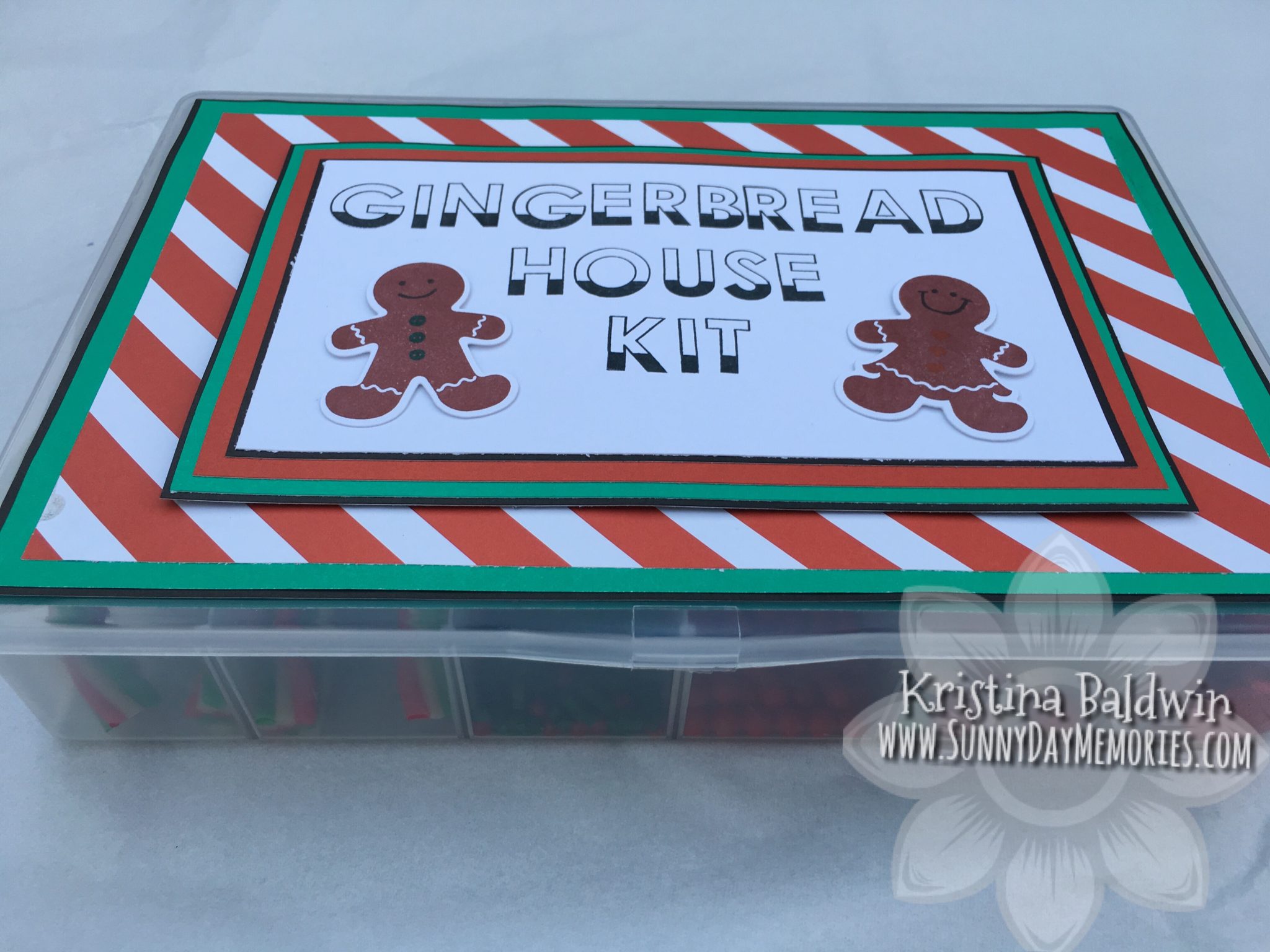 Side View of Gingerbread House Kit