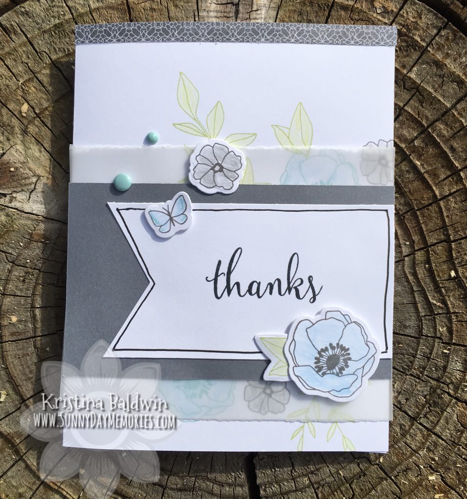 Vellum Thanks Card