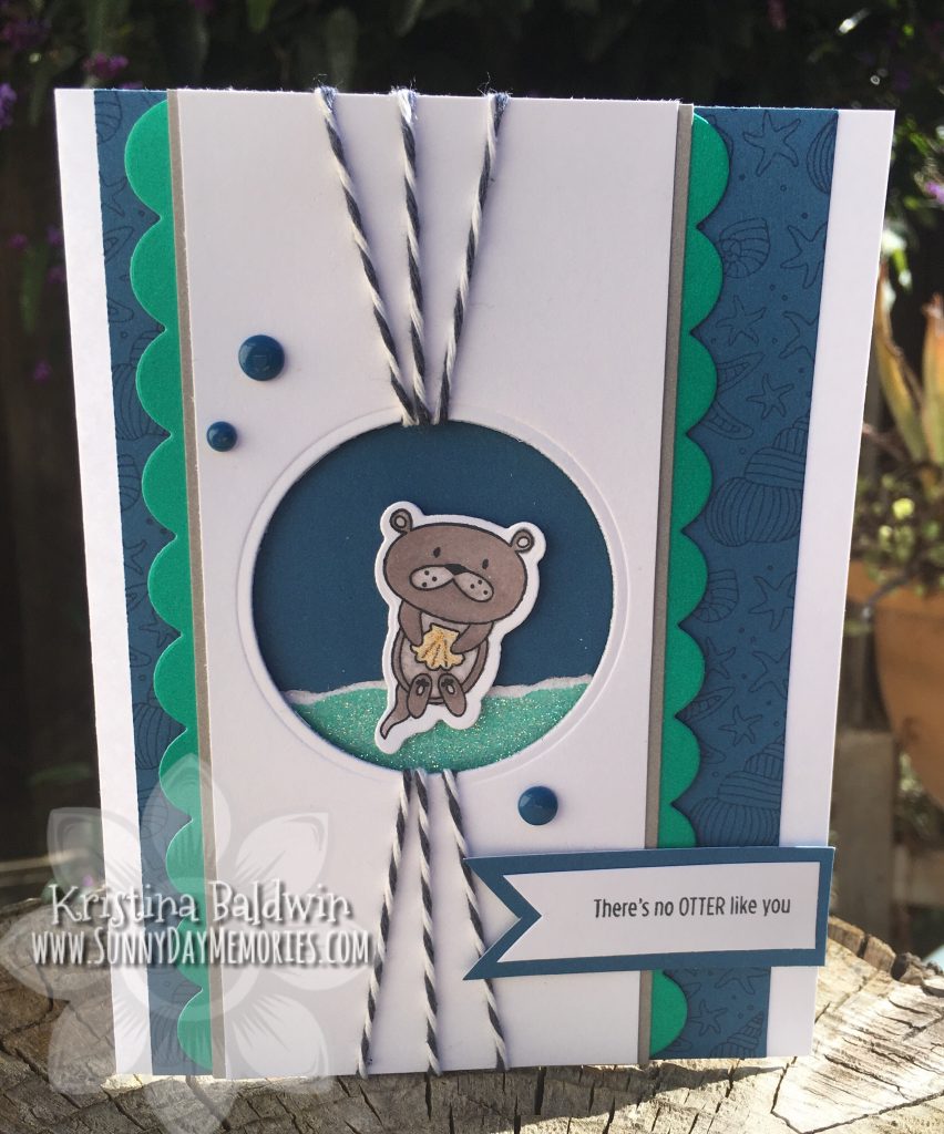 CTMH Punny Pals Otter Card