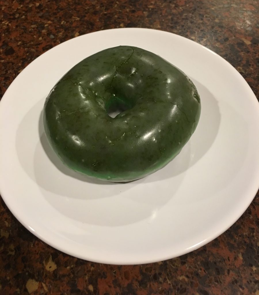 Green Krispy Kreme Donut