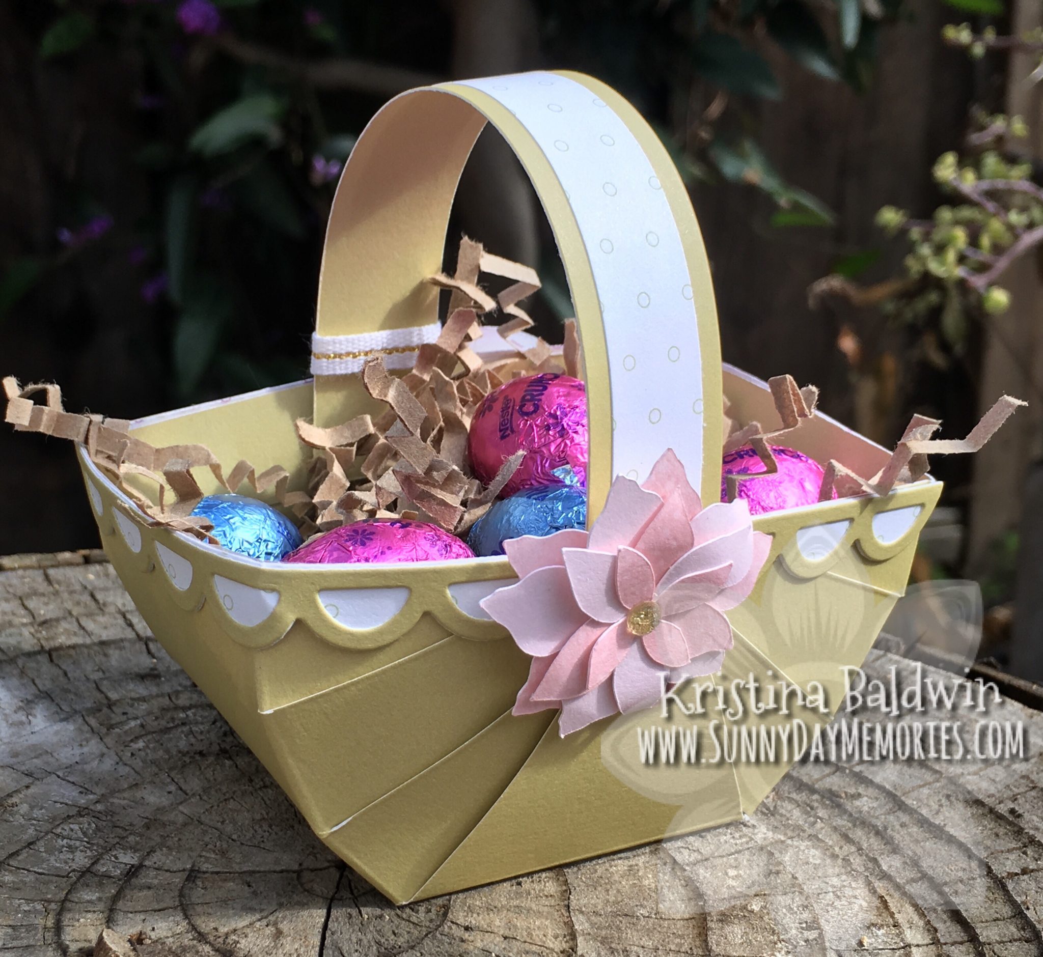 Mini Easter Basket with Flower