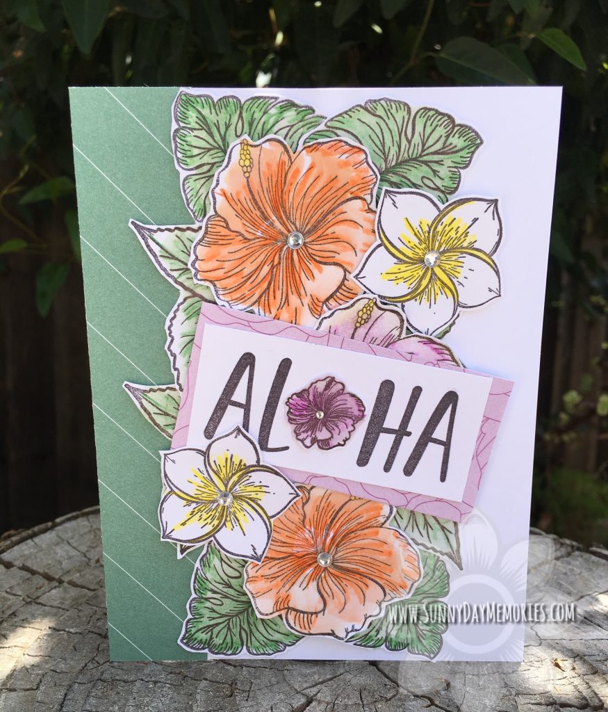Watercolor Aloha Card