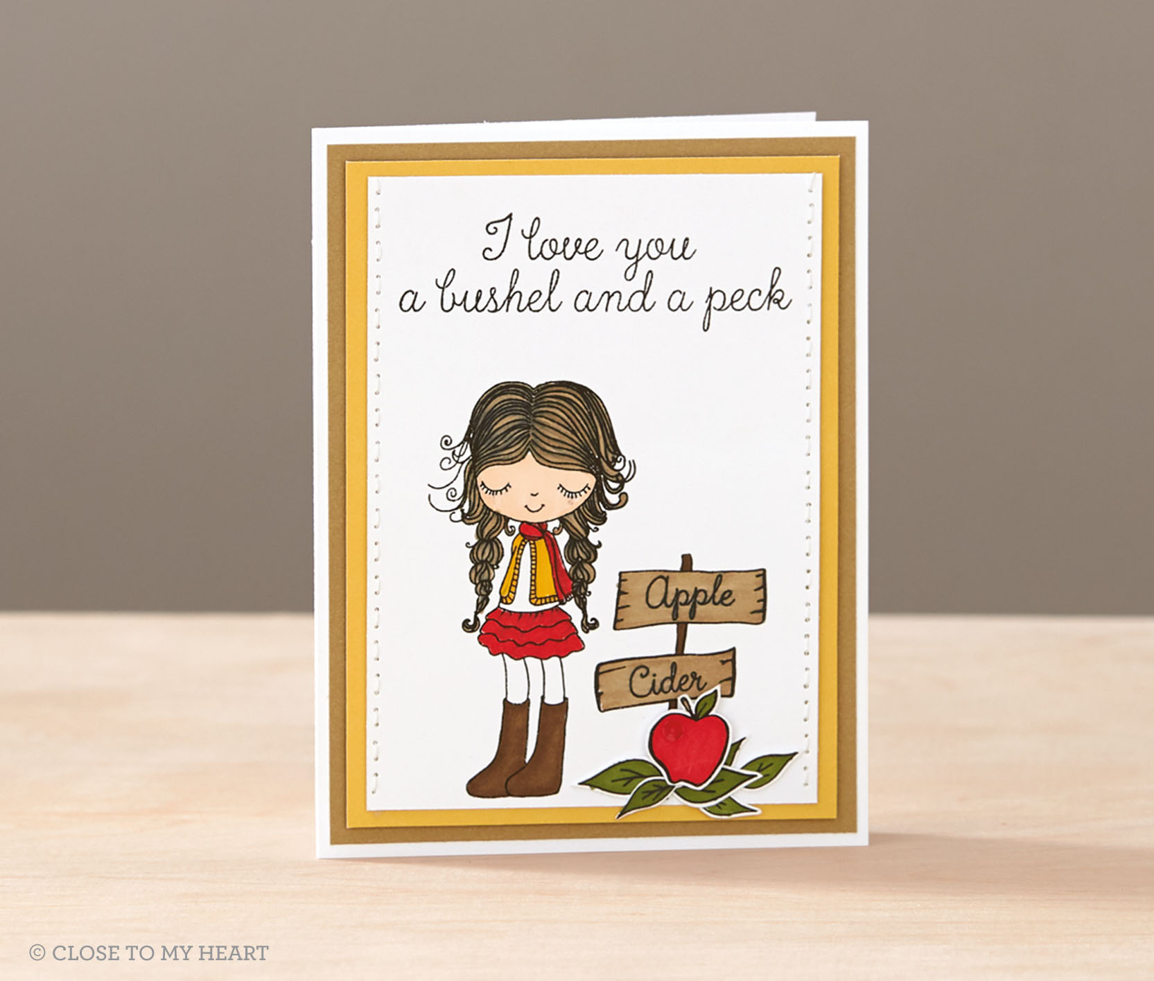 Love You A Bushel & a Peck Card