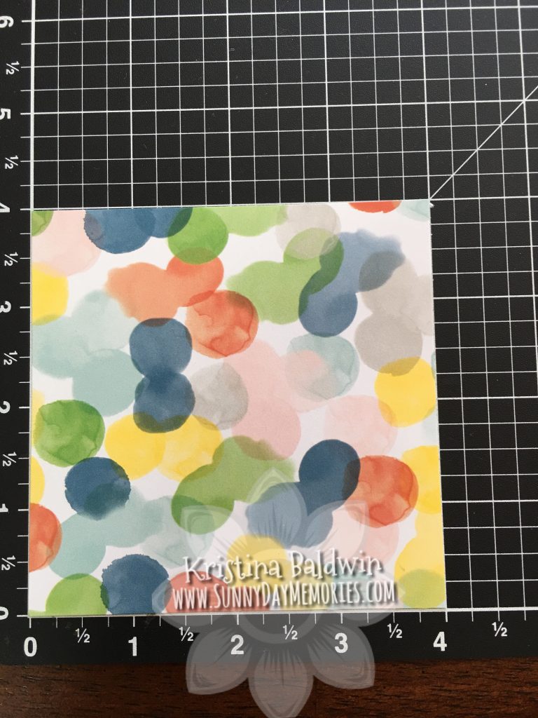 Origami Card Window Step 1