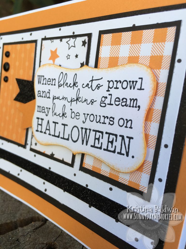 Side View Hello Pumpkin Halloween Card