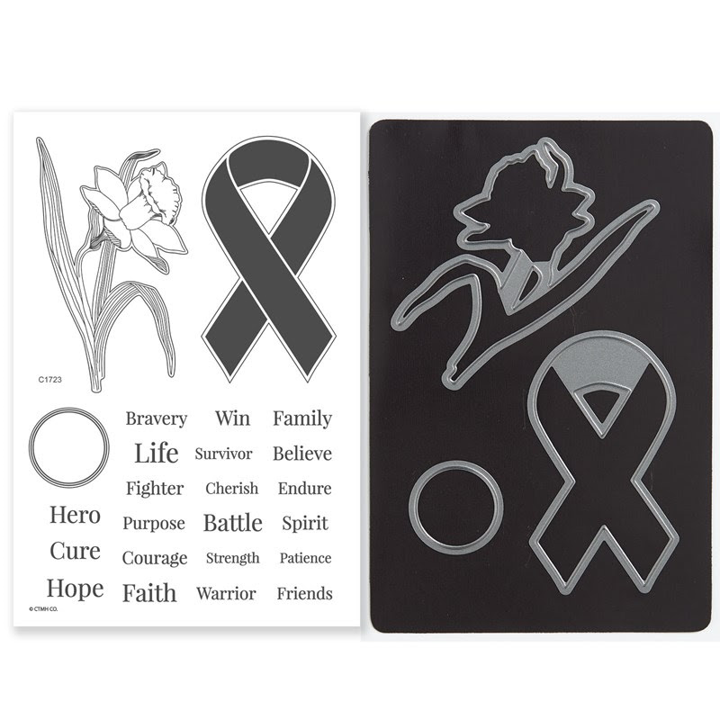 Ribbon Warrior Stamp Set + Dies