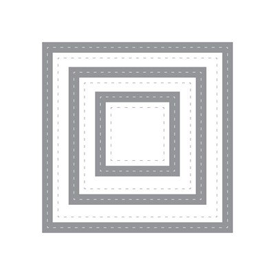 Stitched Square Frames Thin Cuts Dies