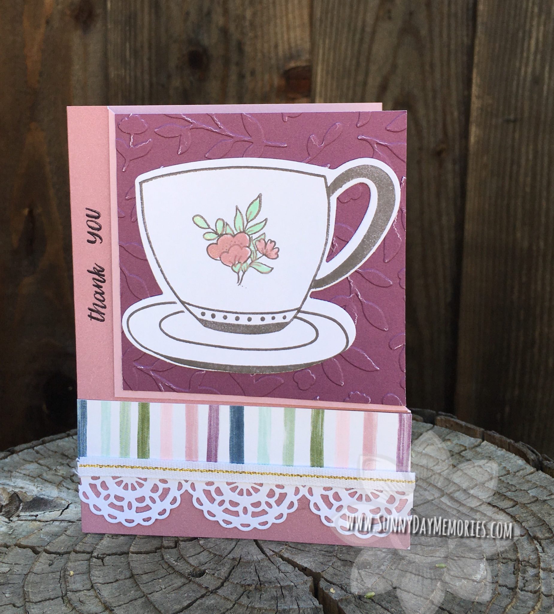 CTMH Cup of Tea Thank You Card