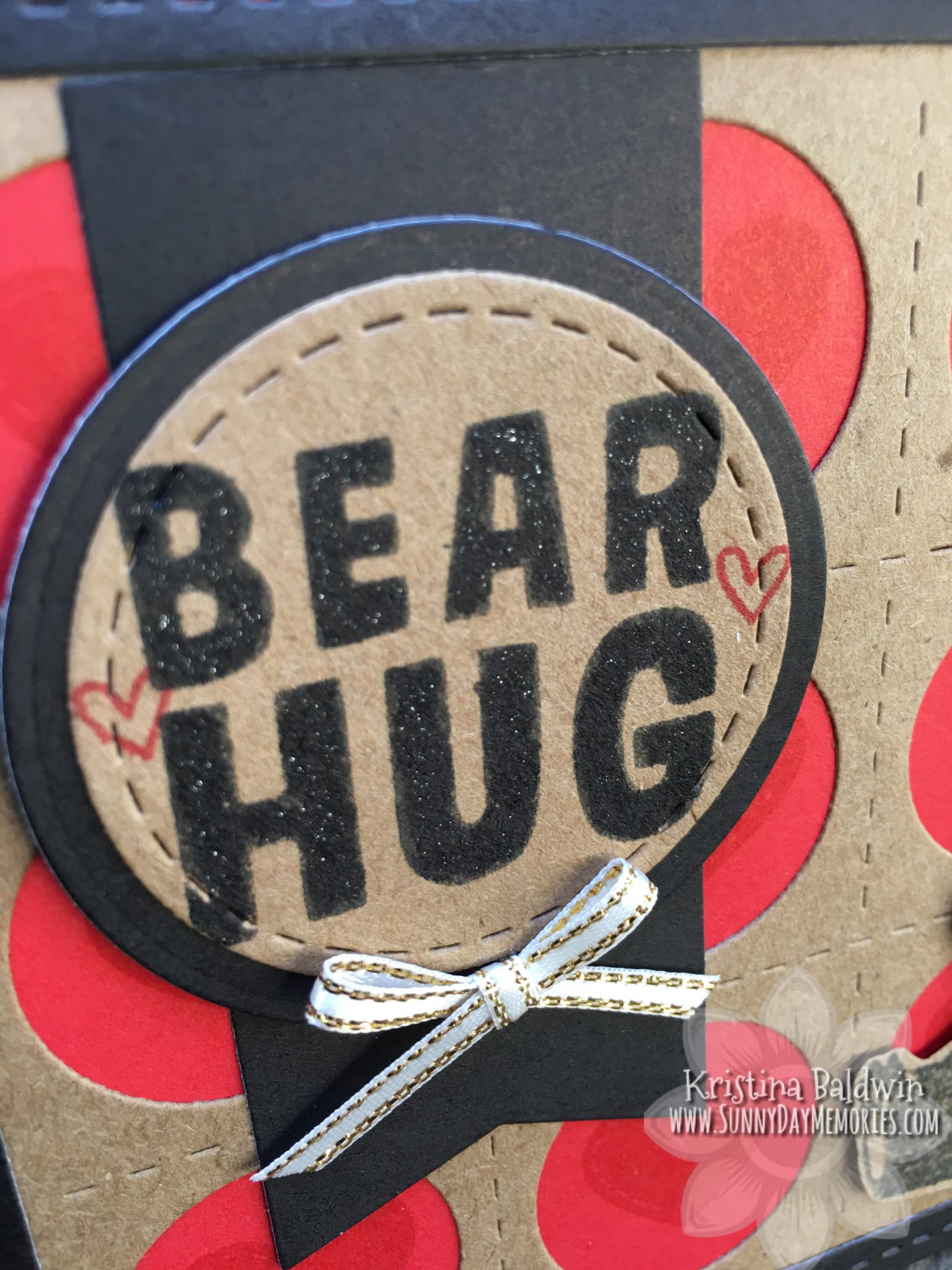 CTMH Bear Hug Card Closeup