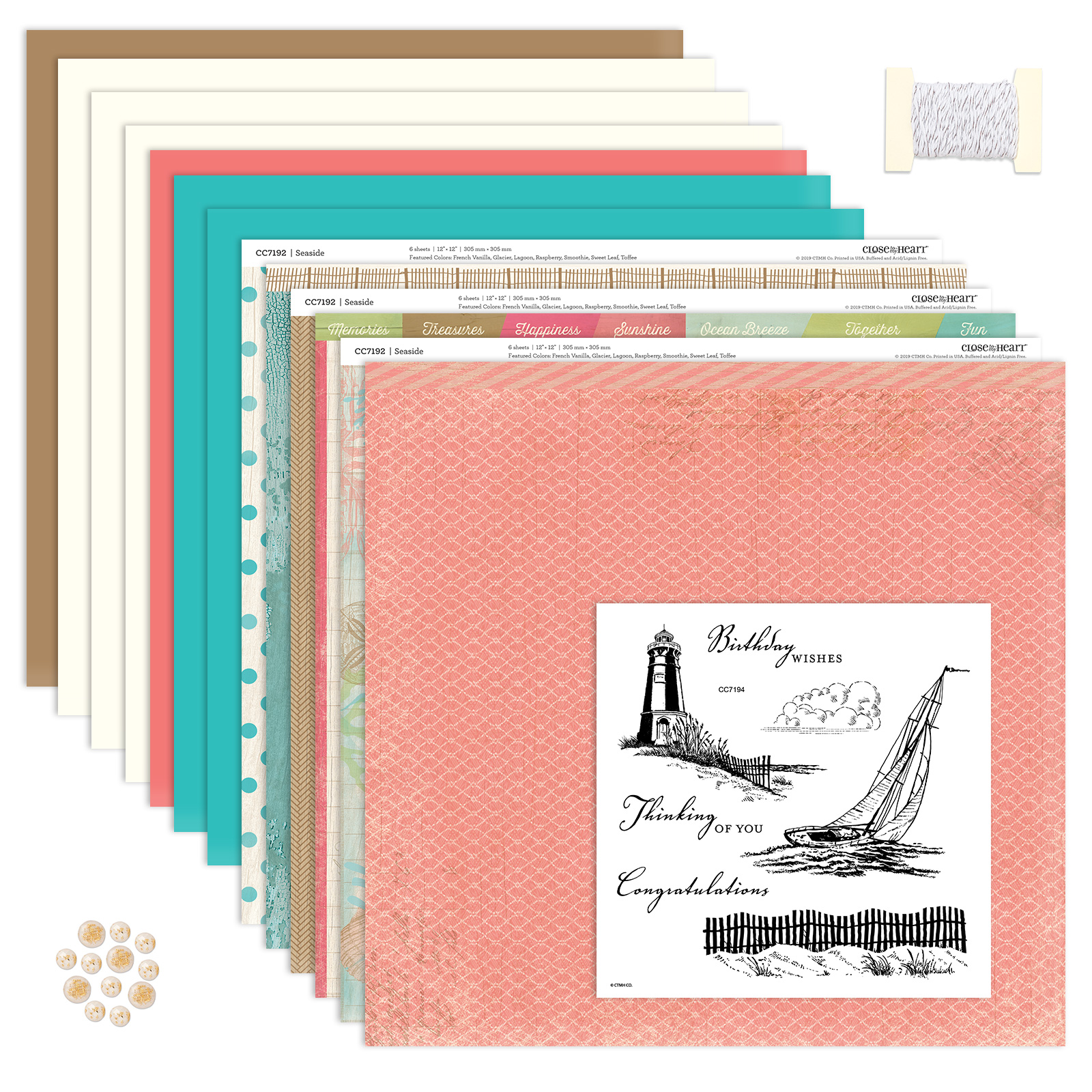 CTMH Seaside Kit with Stamp Set