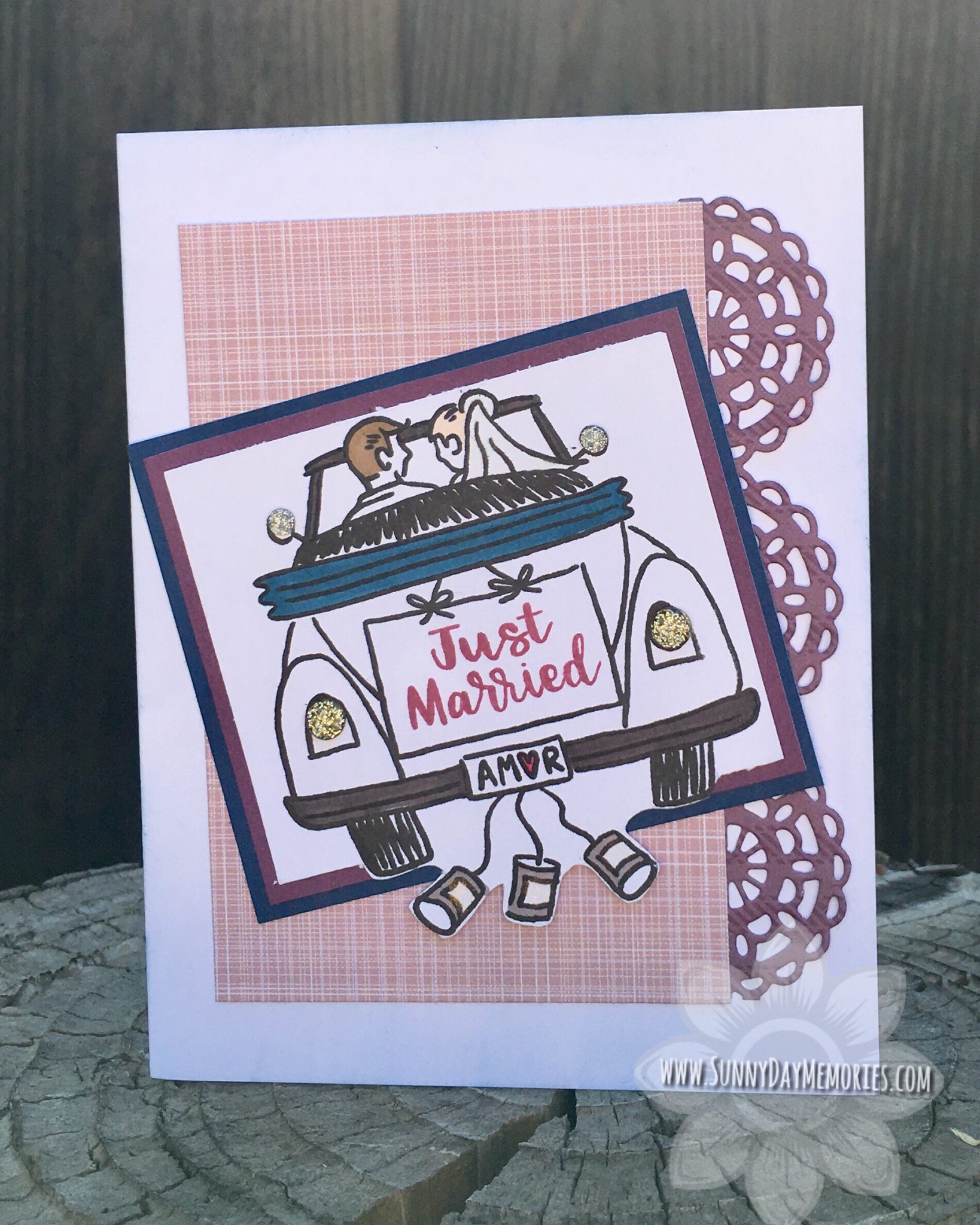 CTMH Just Married Ride Card
