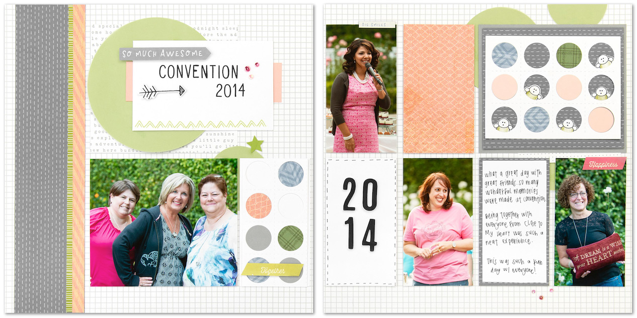 CTMH Convention Scrapbook Layout