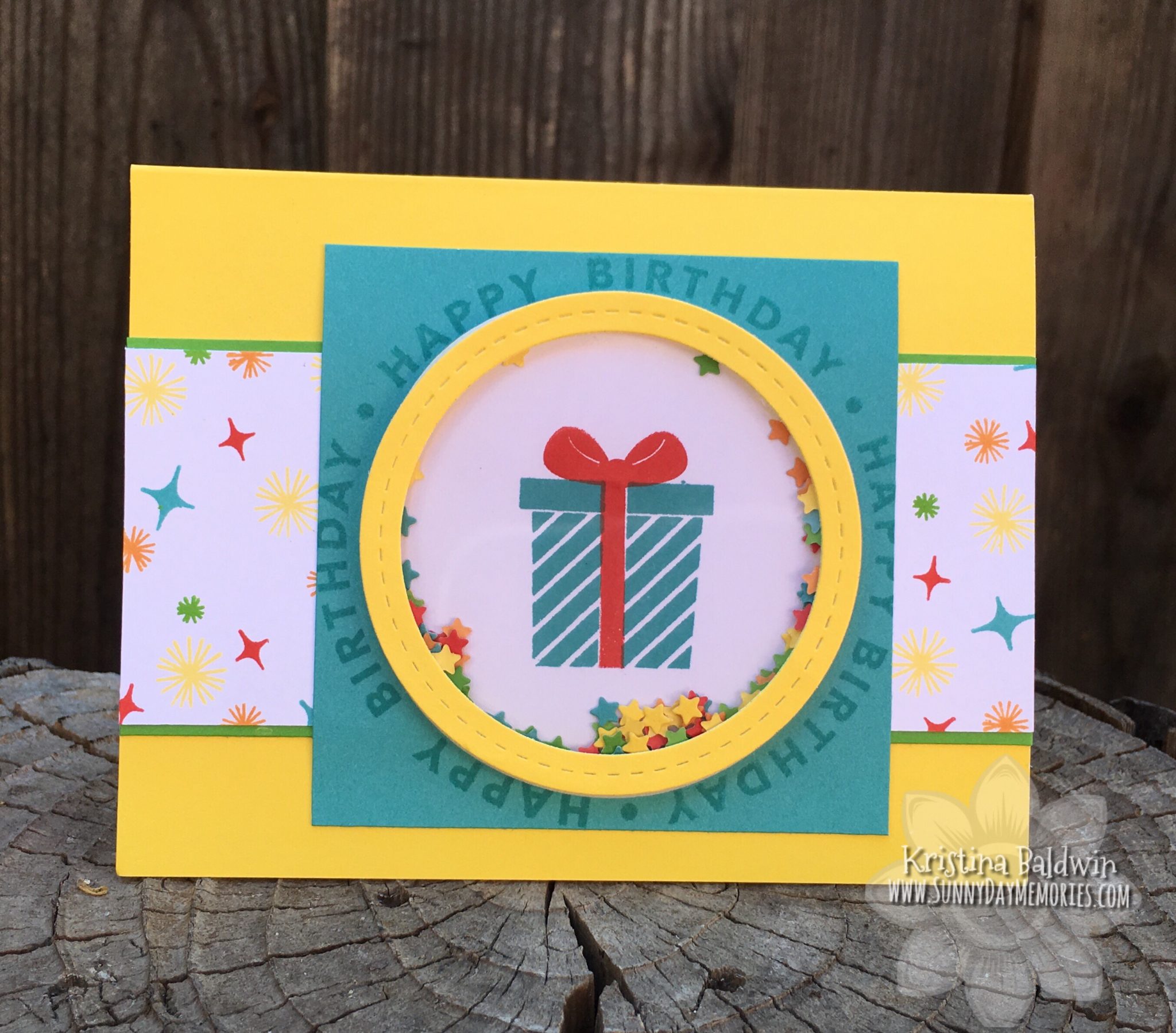 CTMH Birthday Shaker Card