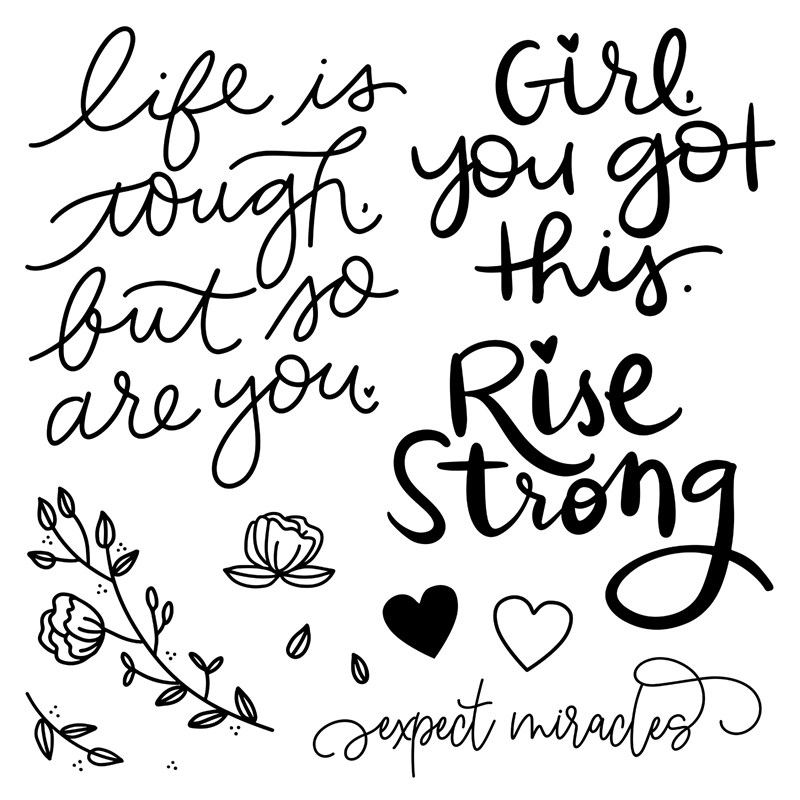 CTMH Rise Strong Stamp Set D1870