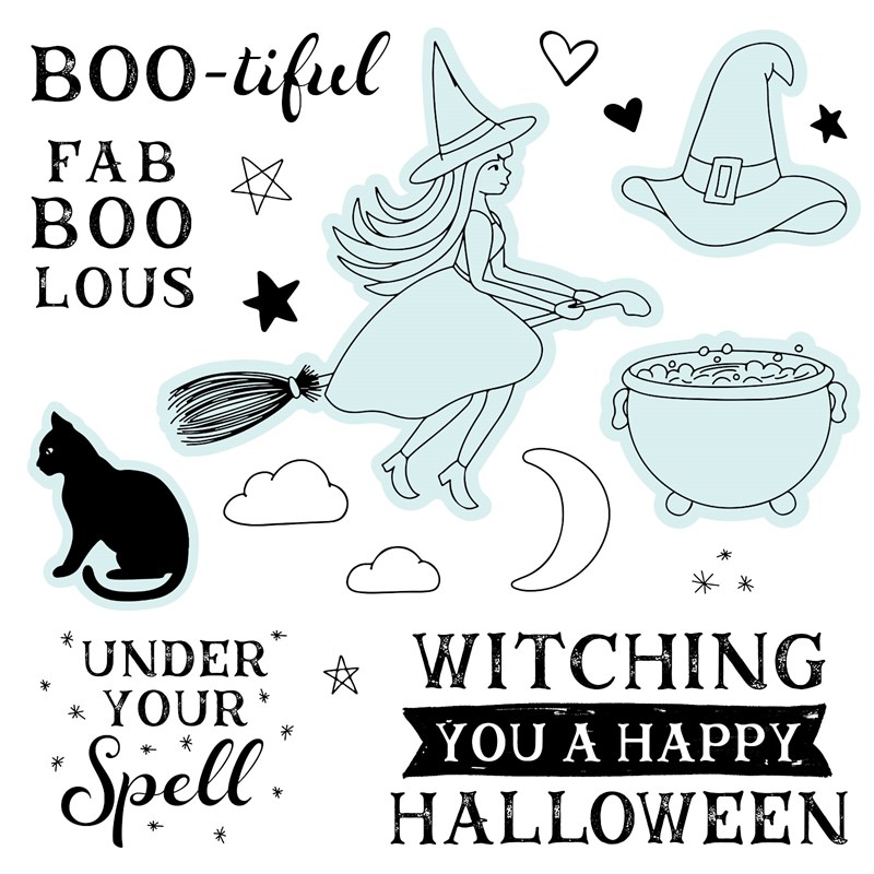CTMH Fa-BOO-lous Halloween Stamp Set