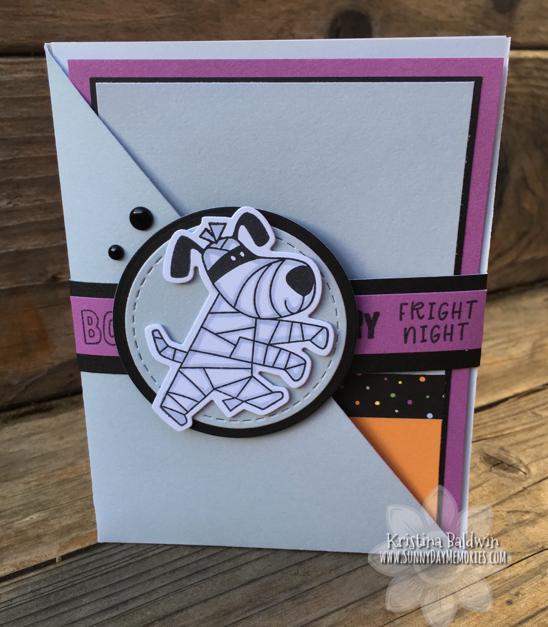 CTMH Frightful Friends Double Pocket Card