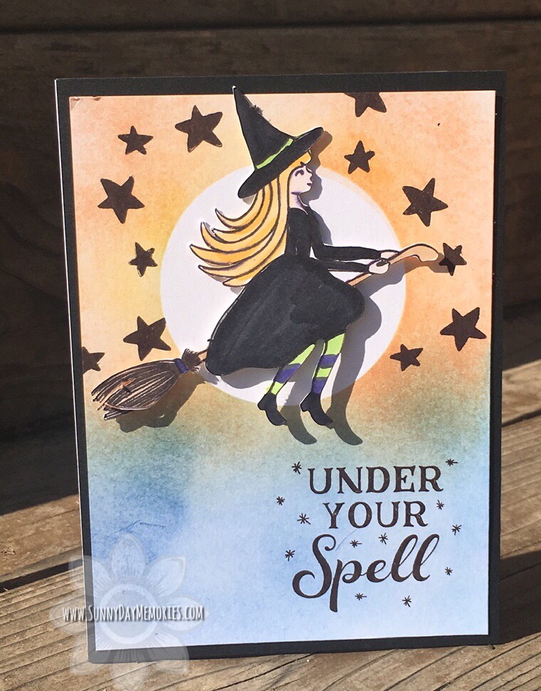 CTMH Under Your Spell Halloween Card