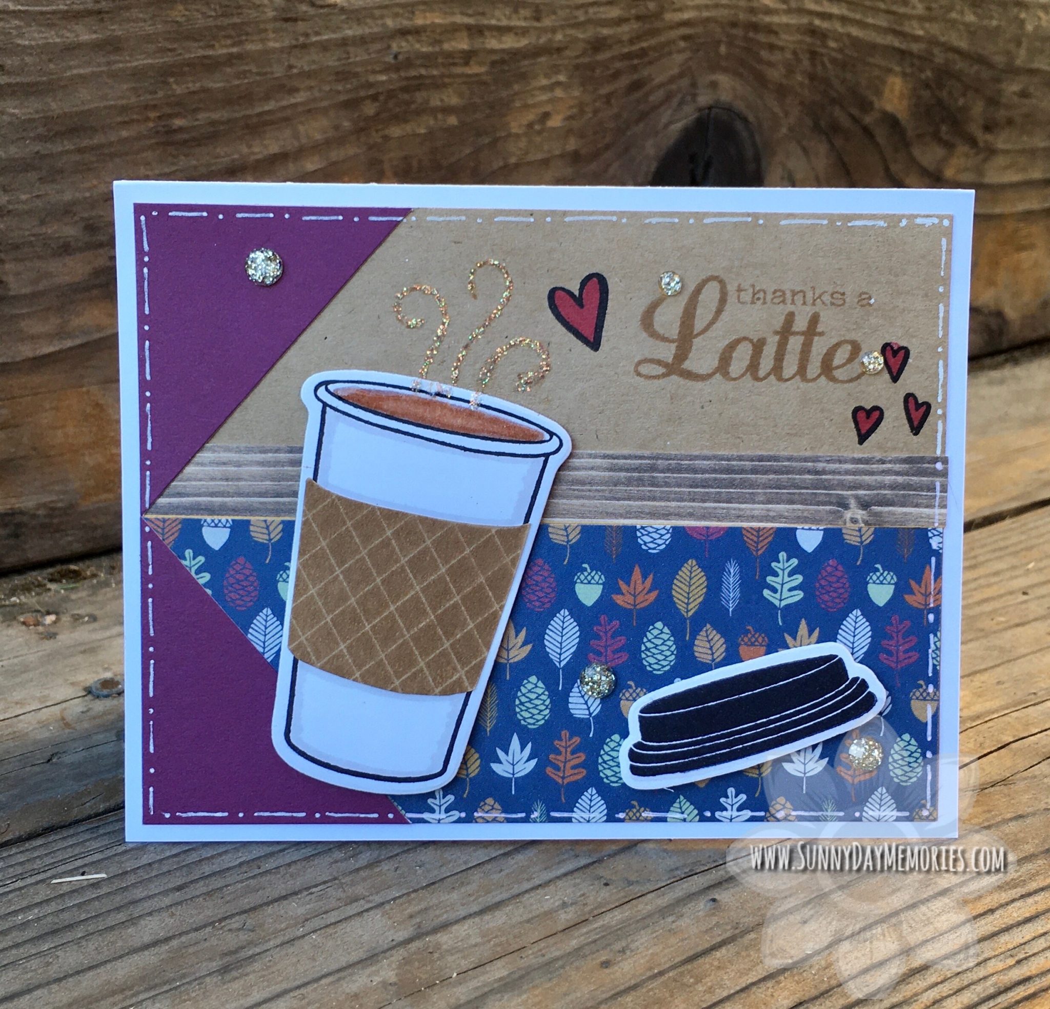CTMH Perk Up Thanks a Latte Card