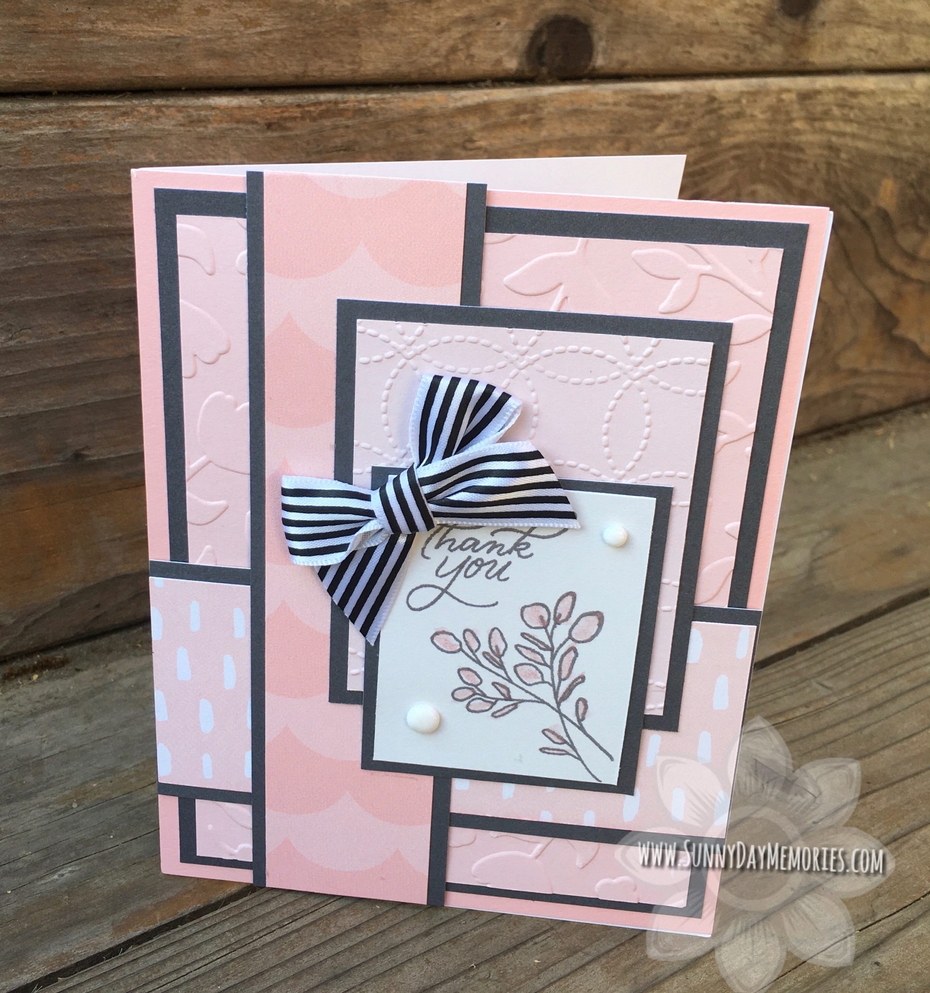 CTMH Lovely Florals Thank You Card