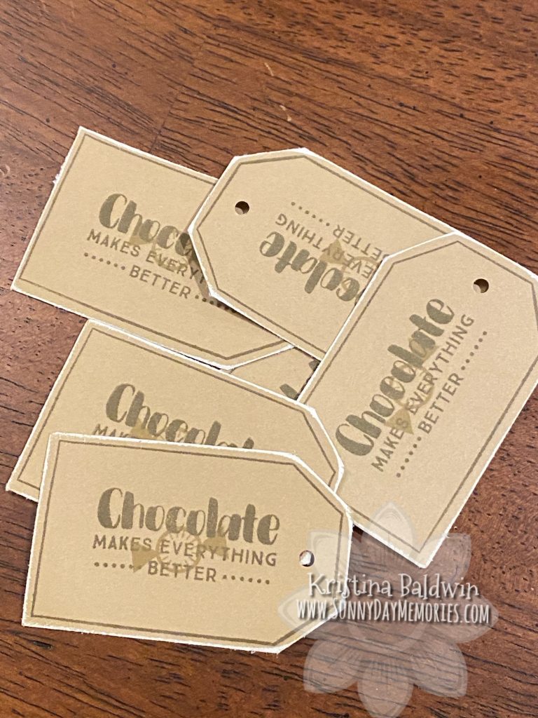 CTMH Chocolate Tags