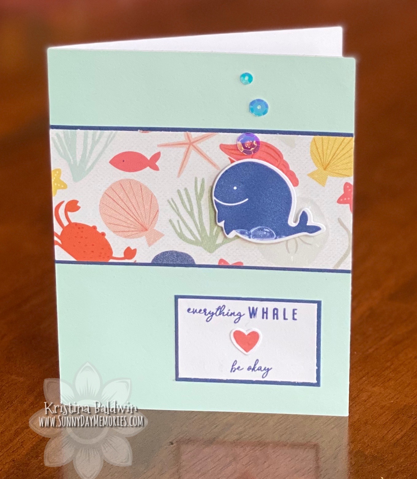 CTMH Everything Whale Be Okay Card