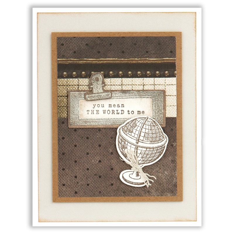 CTMH Antique Heat Embossed Card