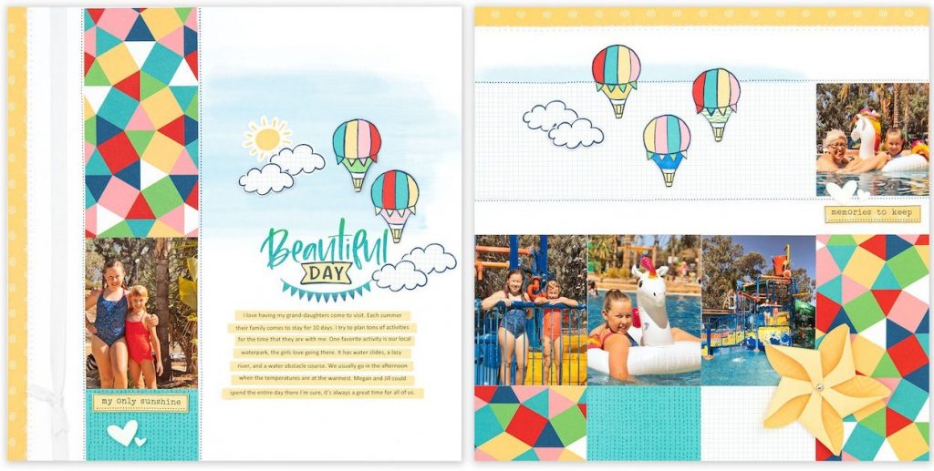 CTMH FREE Blue Skies Layout