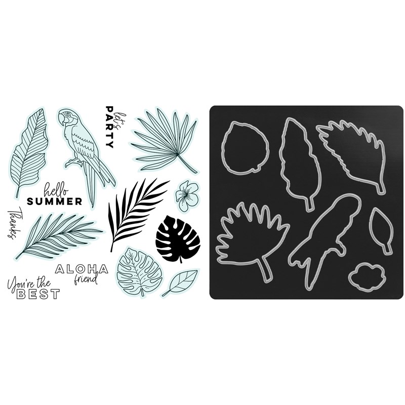 CTMH Palm Paradise Stamp Set + Thin Cuts Dies
