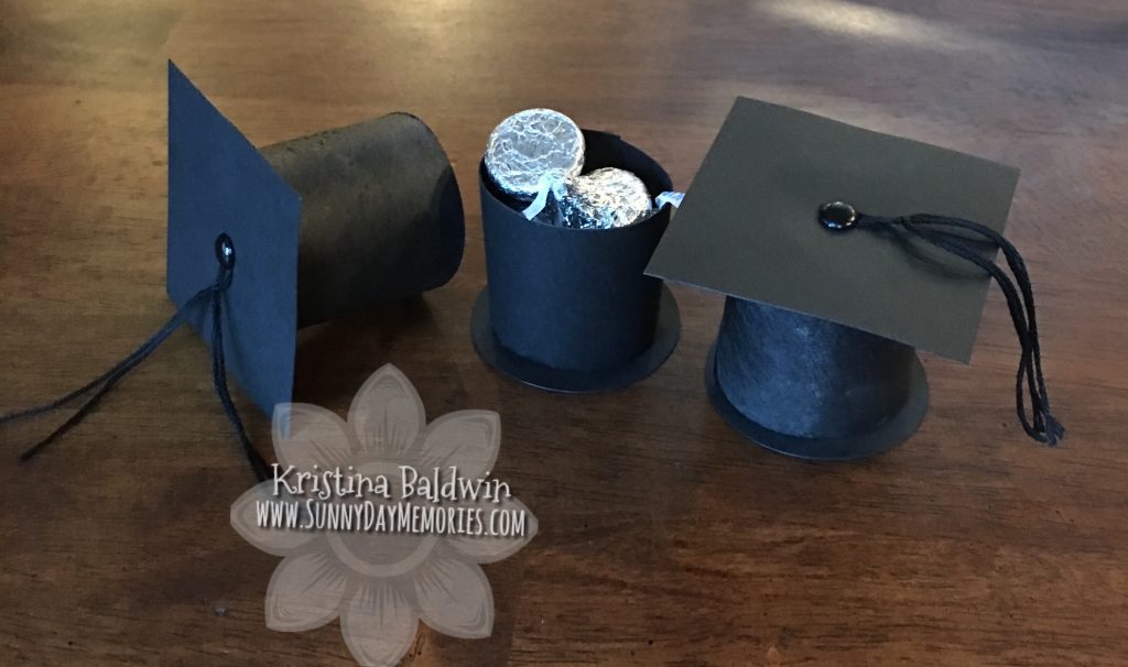 Completed Graduation Cap Favor Boxes