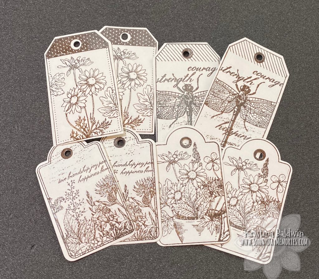 CTMH Heat Embossed Garden Tags