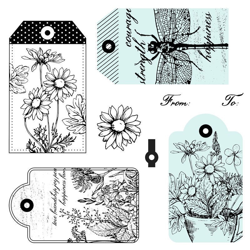 CTMH June Stamp of the Month Garden Tags