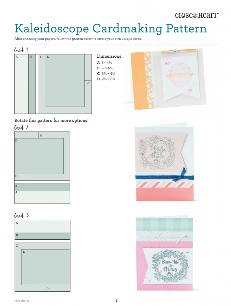 CTMH Kaleidoscope Cardmaking Pattern