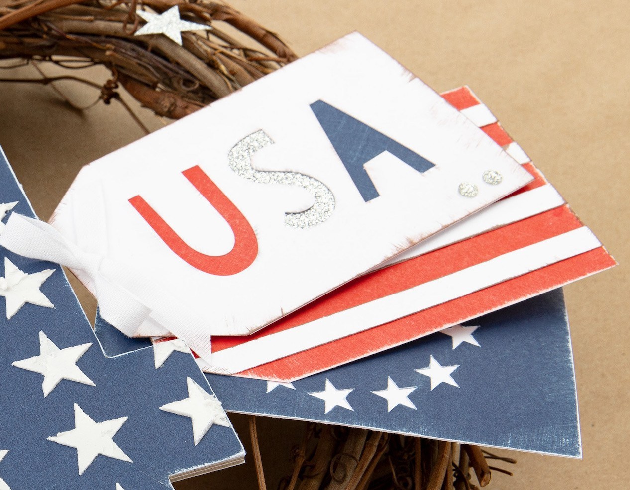 CTMH Americana Decor Tags