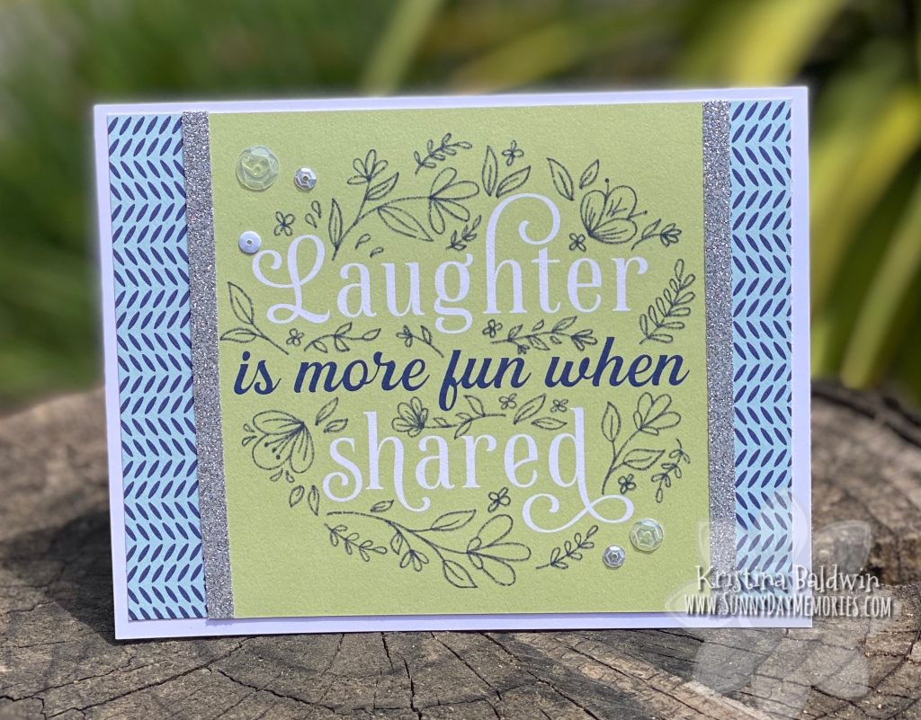 Laughter Picture My Life Handmade Card