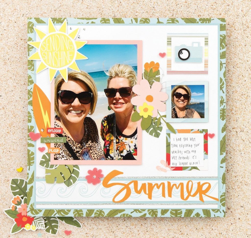 CTMH Cricut Summer Vibes Layout