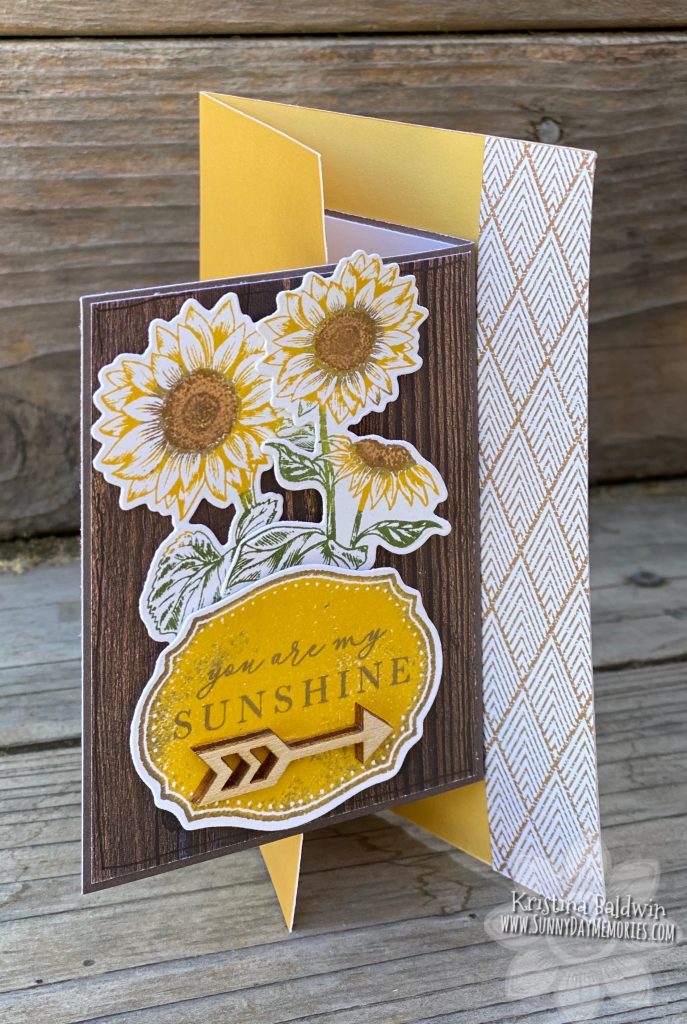 CTMH Joyful Sunflower Fun Fold Card