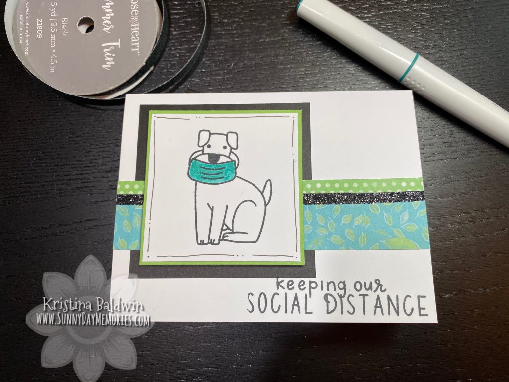 CTMH Keeping Our Social Distance Handmade Card