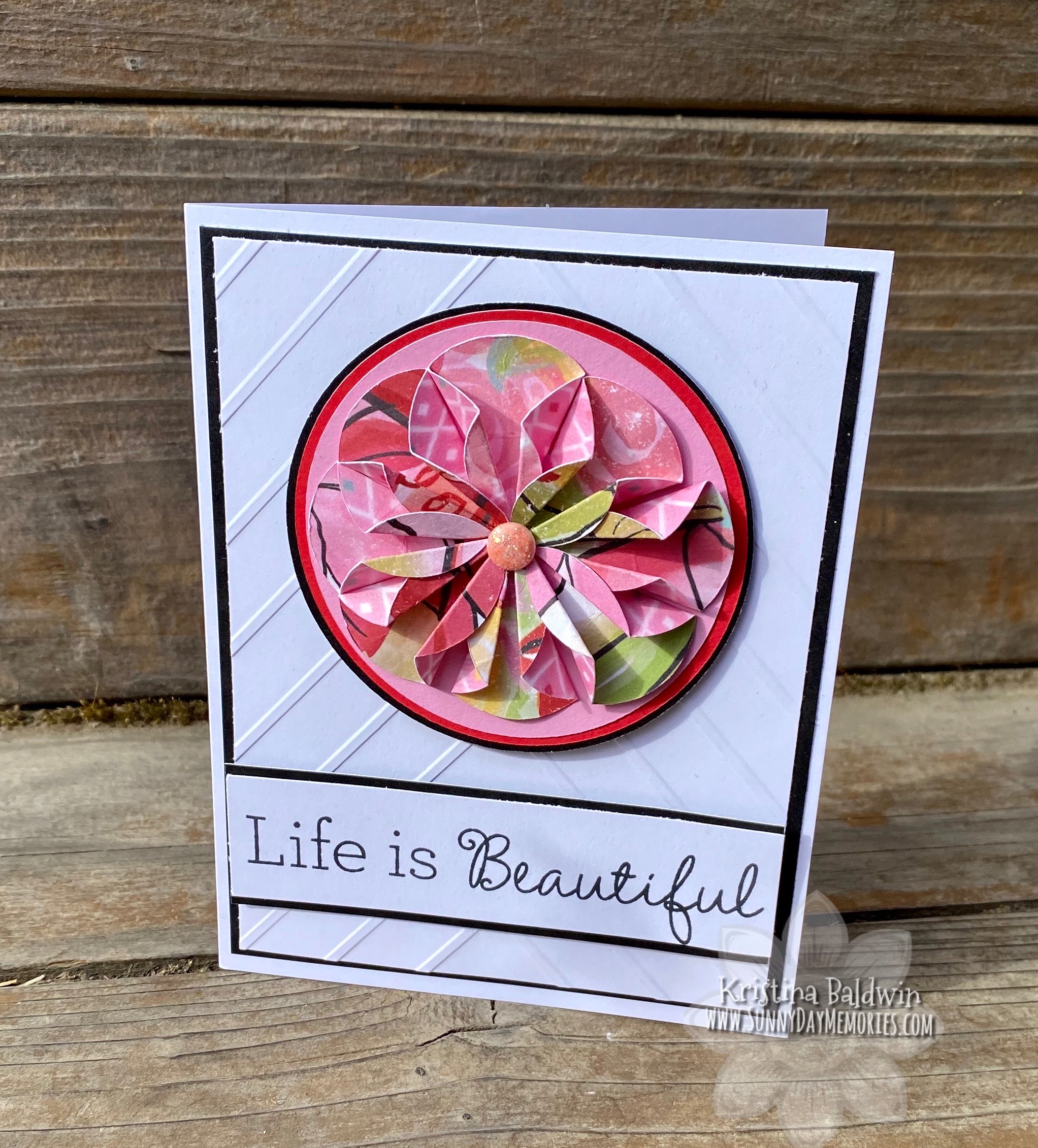 CTMH Brushed Life Is Beautiful Card