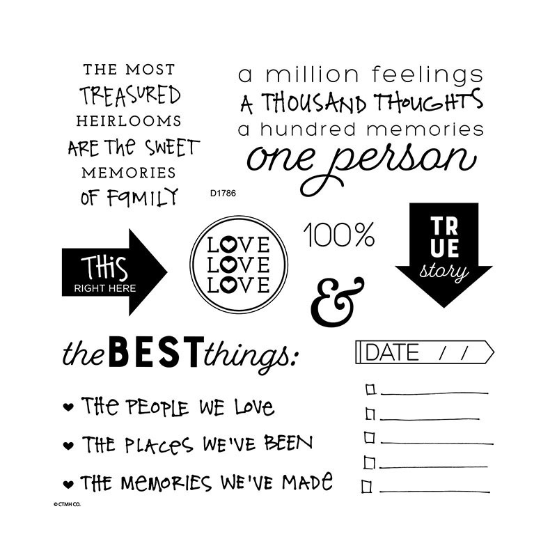 CTMH Quotable Words Stamp Set