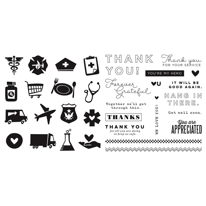 CTMH Forever Grateful Stamp Set