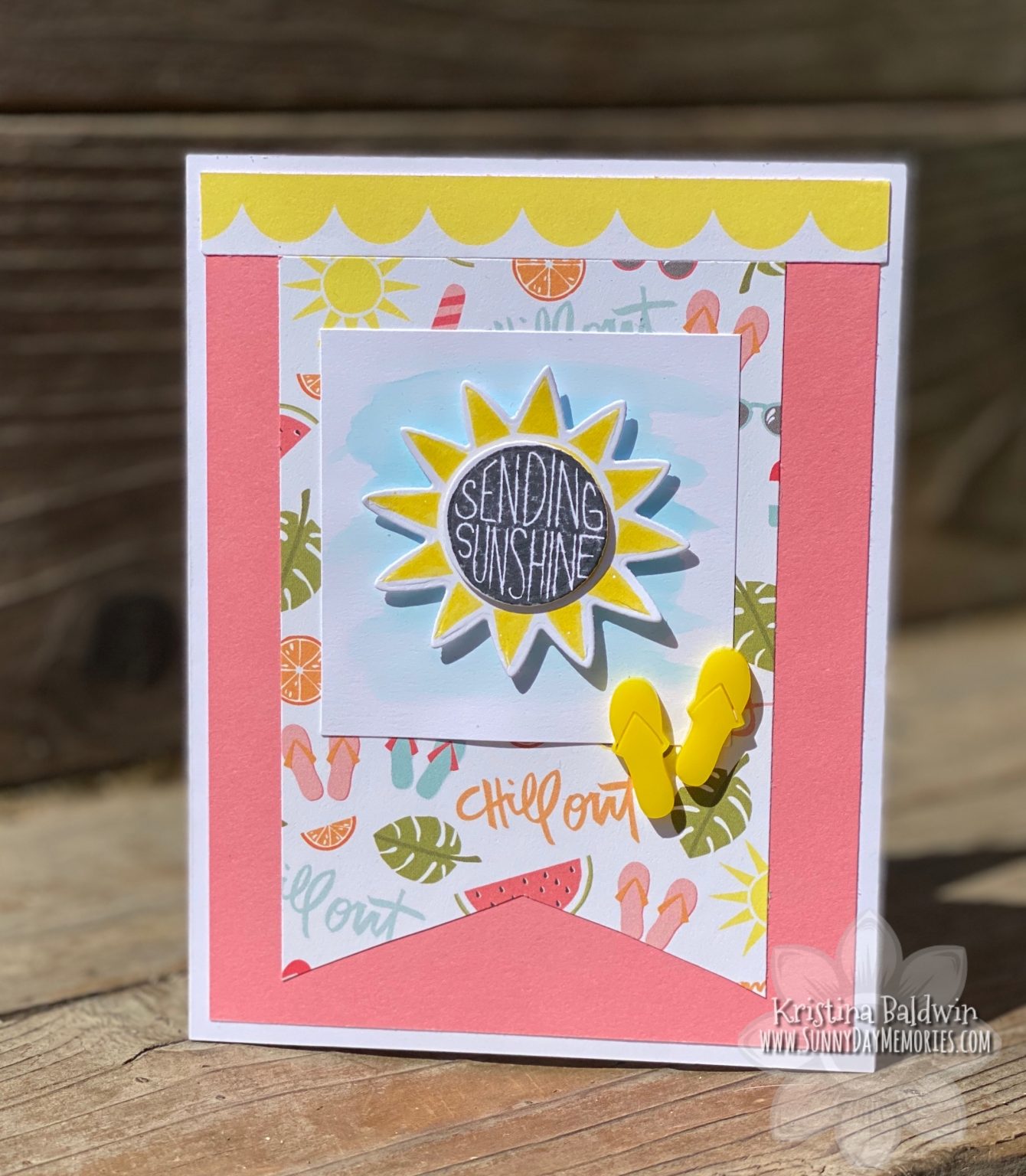 Summer Vibes Sending Sunshine Card - SunnyDay Memories