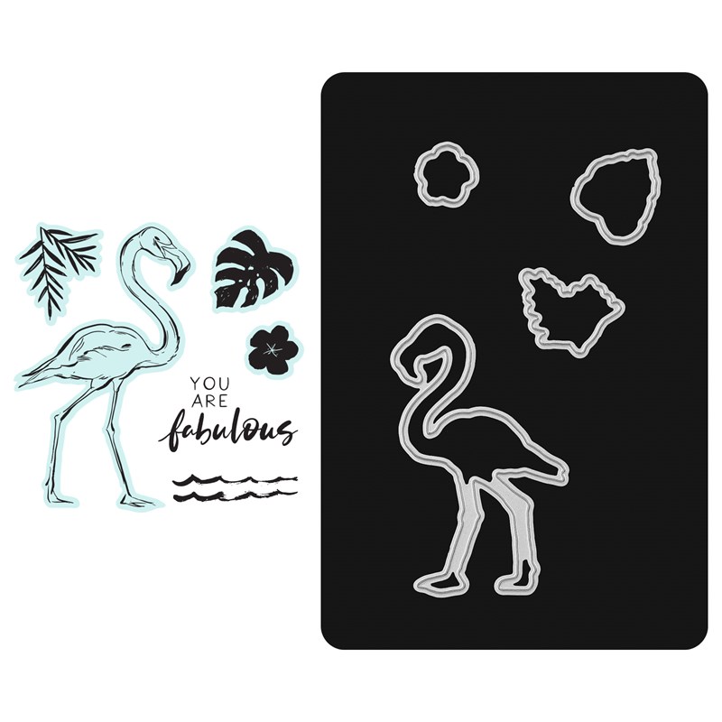 CTMH Fabulous Flamingo Stamp + Thin Cuts