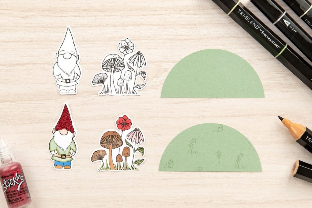 Gnome Matter Card Pieces