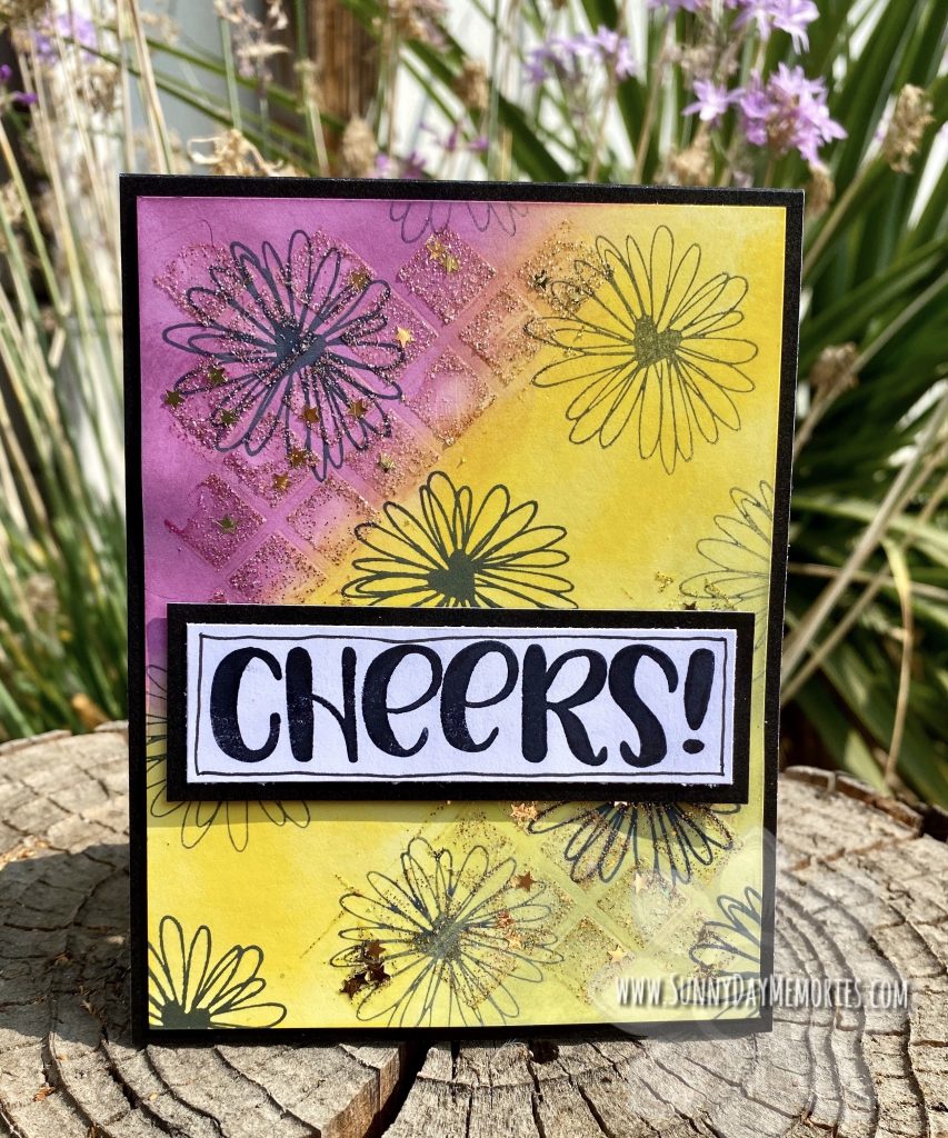 Cheers Mixed Media Card