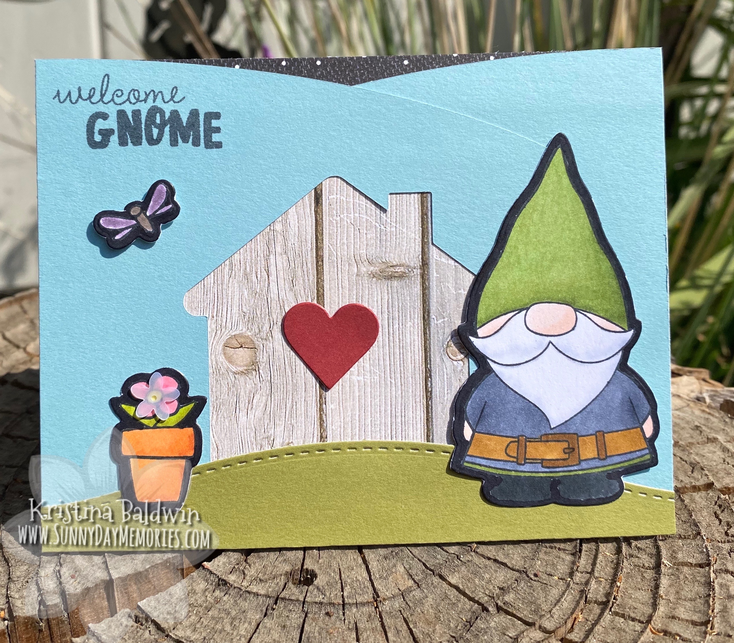 CTMH Welcome Gnome Handmade Card