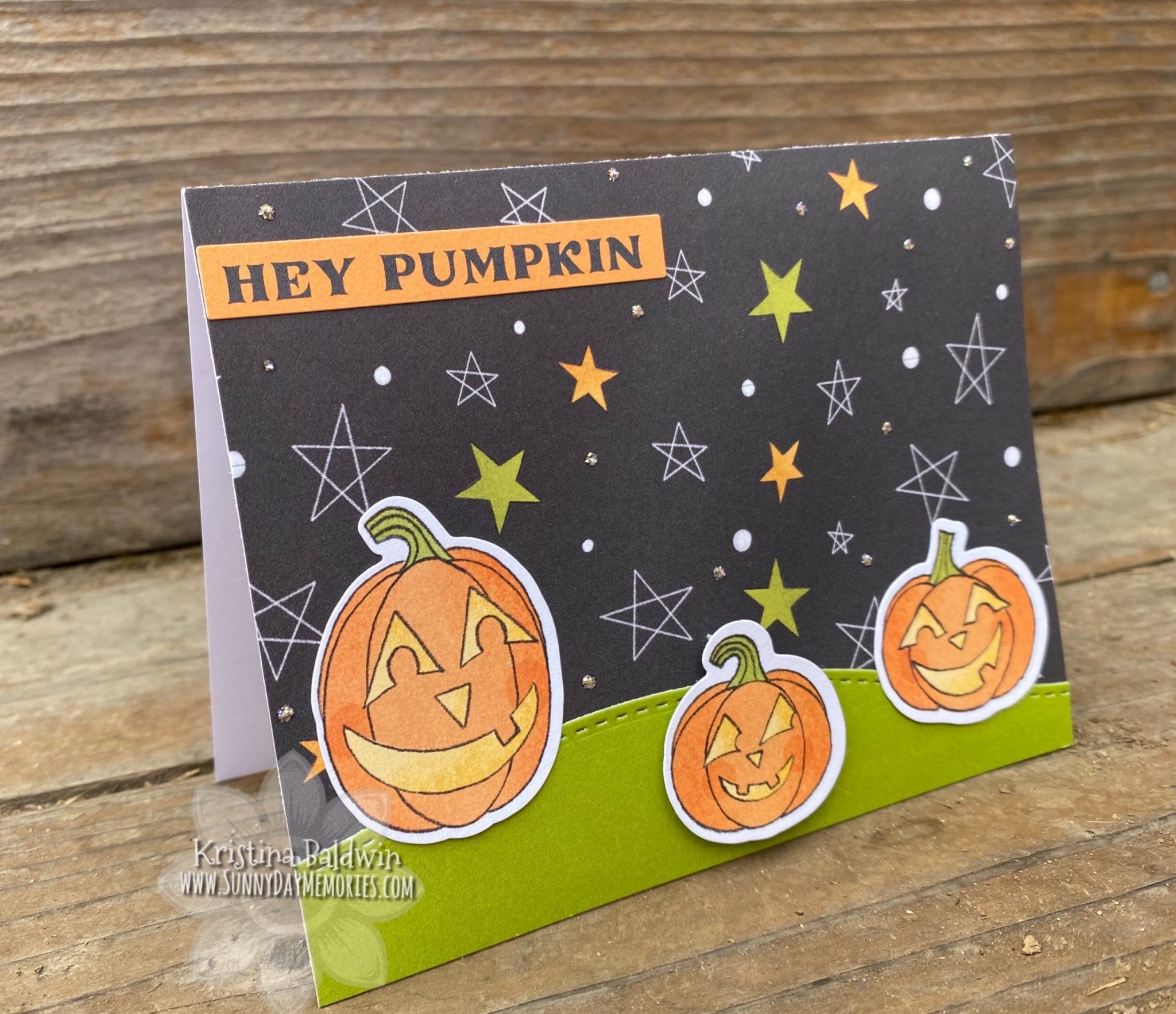 Hey Pumpkin Simple Halloween Card