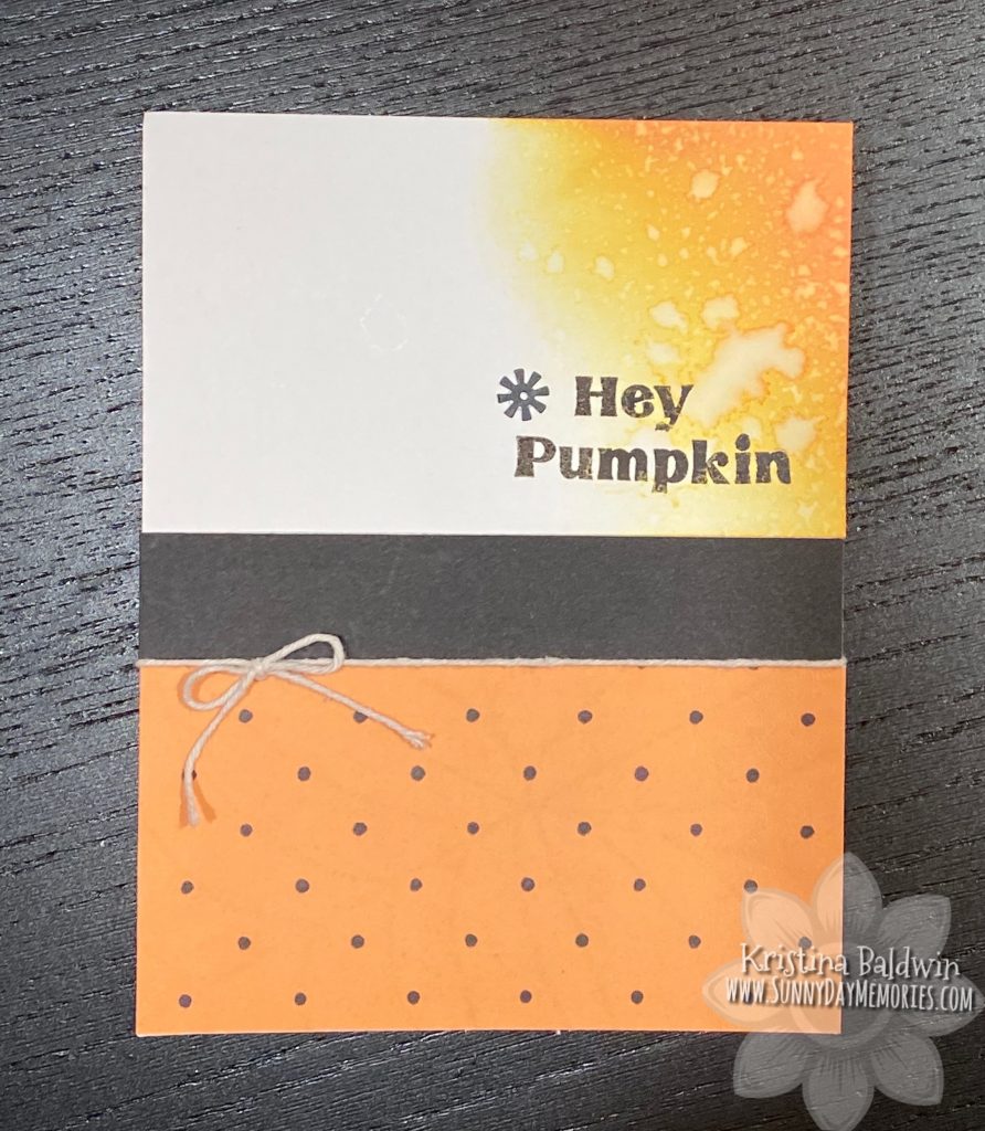 Hey Pumpkin Distress Oxide Card