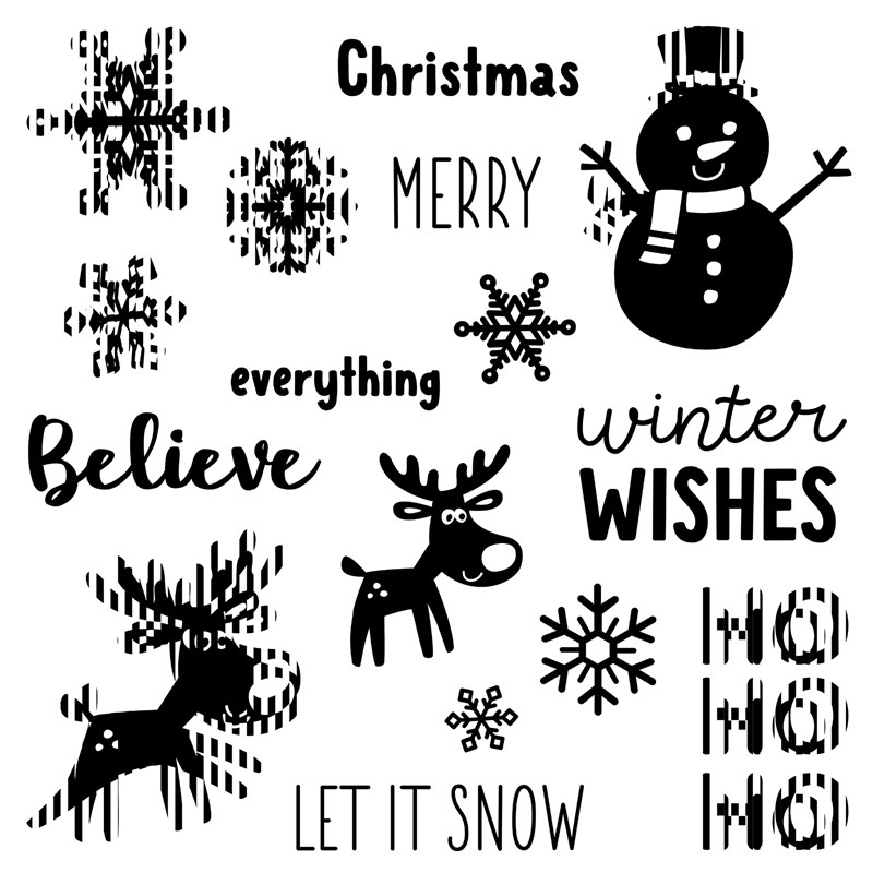 CTMH Animated Holiday Cheer Stamp Set